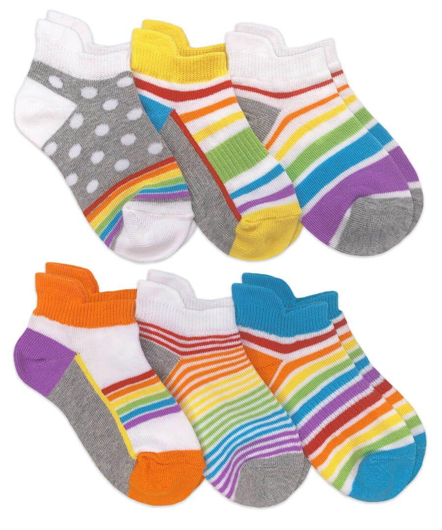 jefferies socks Jefferies Socks Rainbow Sport Tab Low Cut Socks 6 Pair Pack