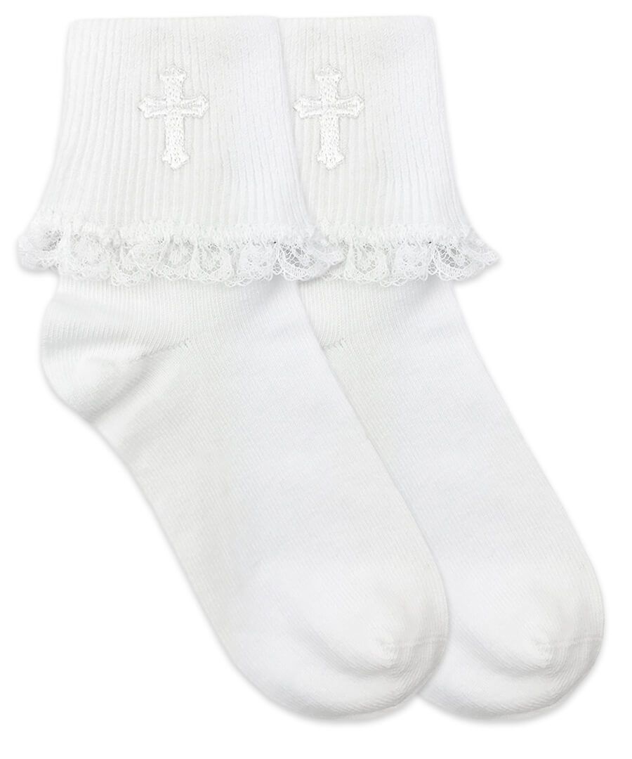 jefferies socks Jefferies Socks Religious Occasions Communion Lace Turn Cuff Socks 1 Pair