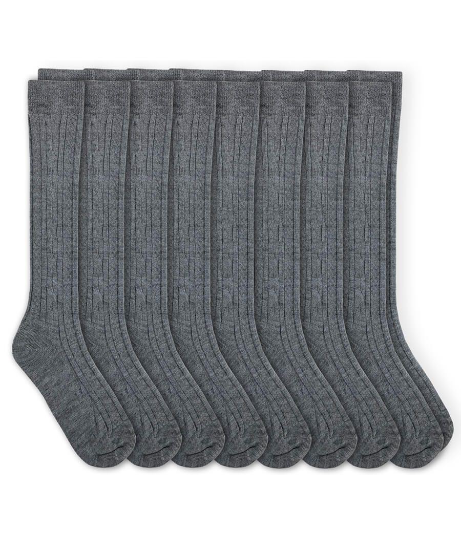 jefferies socks Jefferies Socks School Uniform Acrylic Cable Knee High Bulk Socks 8 Pair Pack