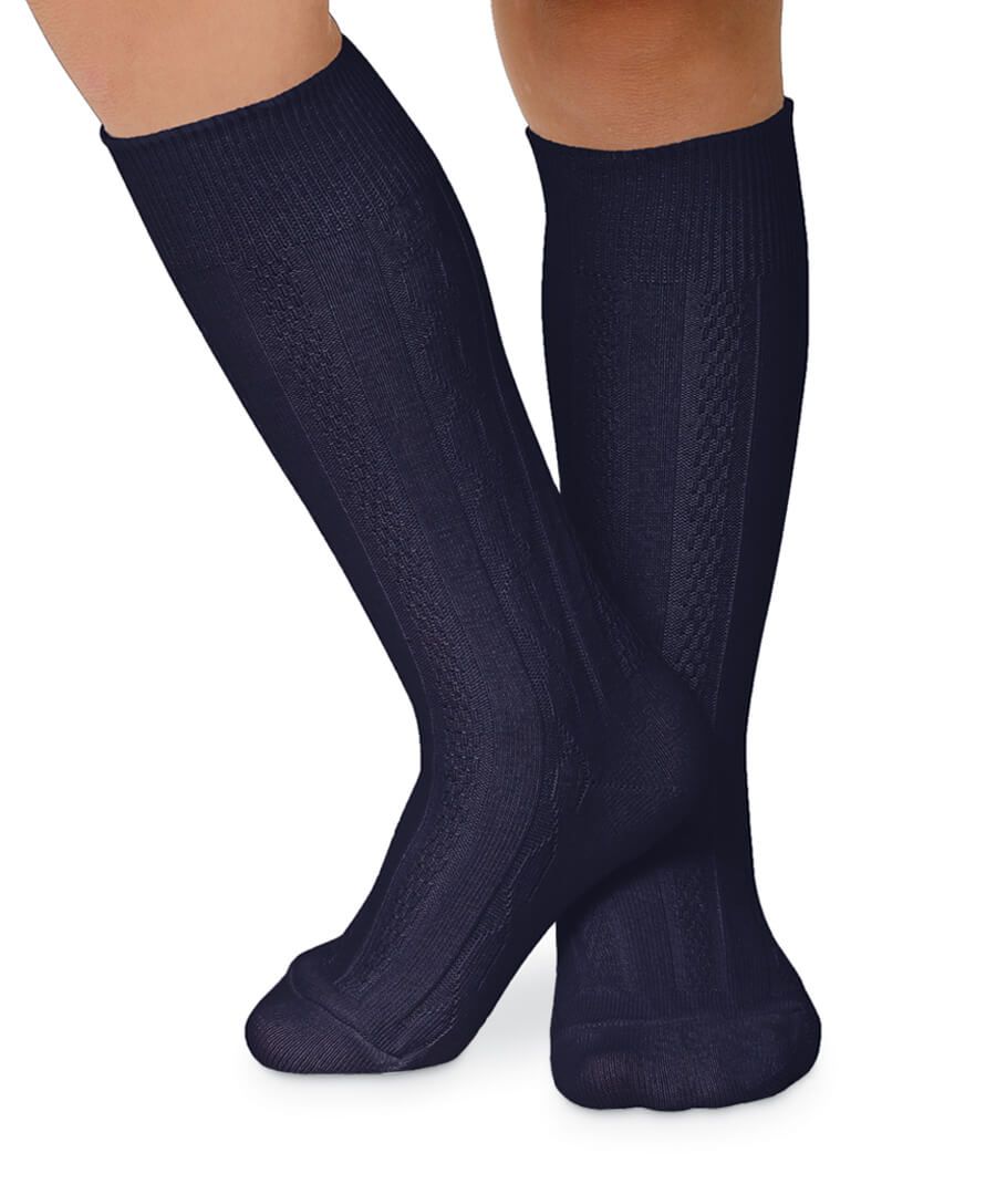 jefferies socks Jefferies Socks School Uniform Cotton Cable Knee High Socks 1 Pair