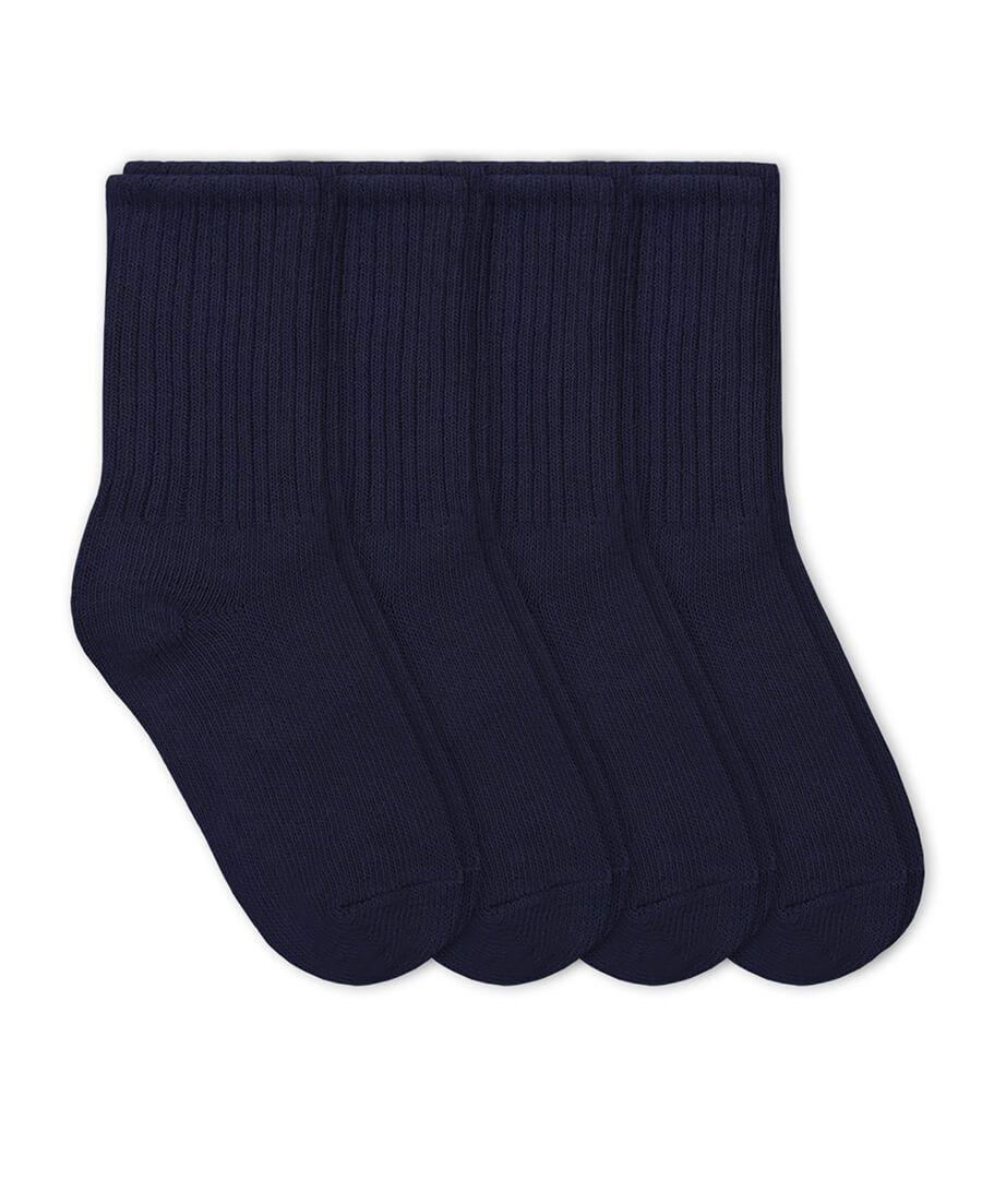 jefferies socks Jefferies Socks School Uniform Rib Crew Socks 4 Pair Pack