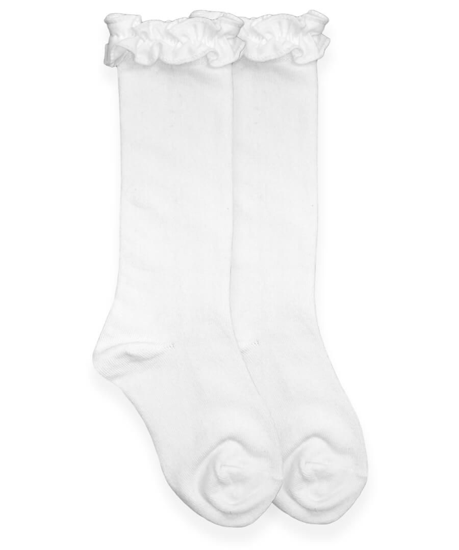 jefferies socks Jefferies Socks School Uniform Ruffle Knee High Socks 1 Pair