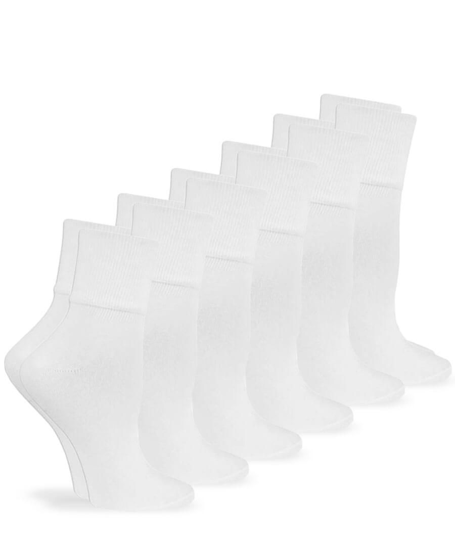 jefferies socks Jefferies Socks Seamless Cotton Turn Cuff Socks 6 Pair Pack