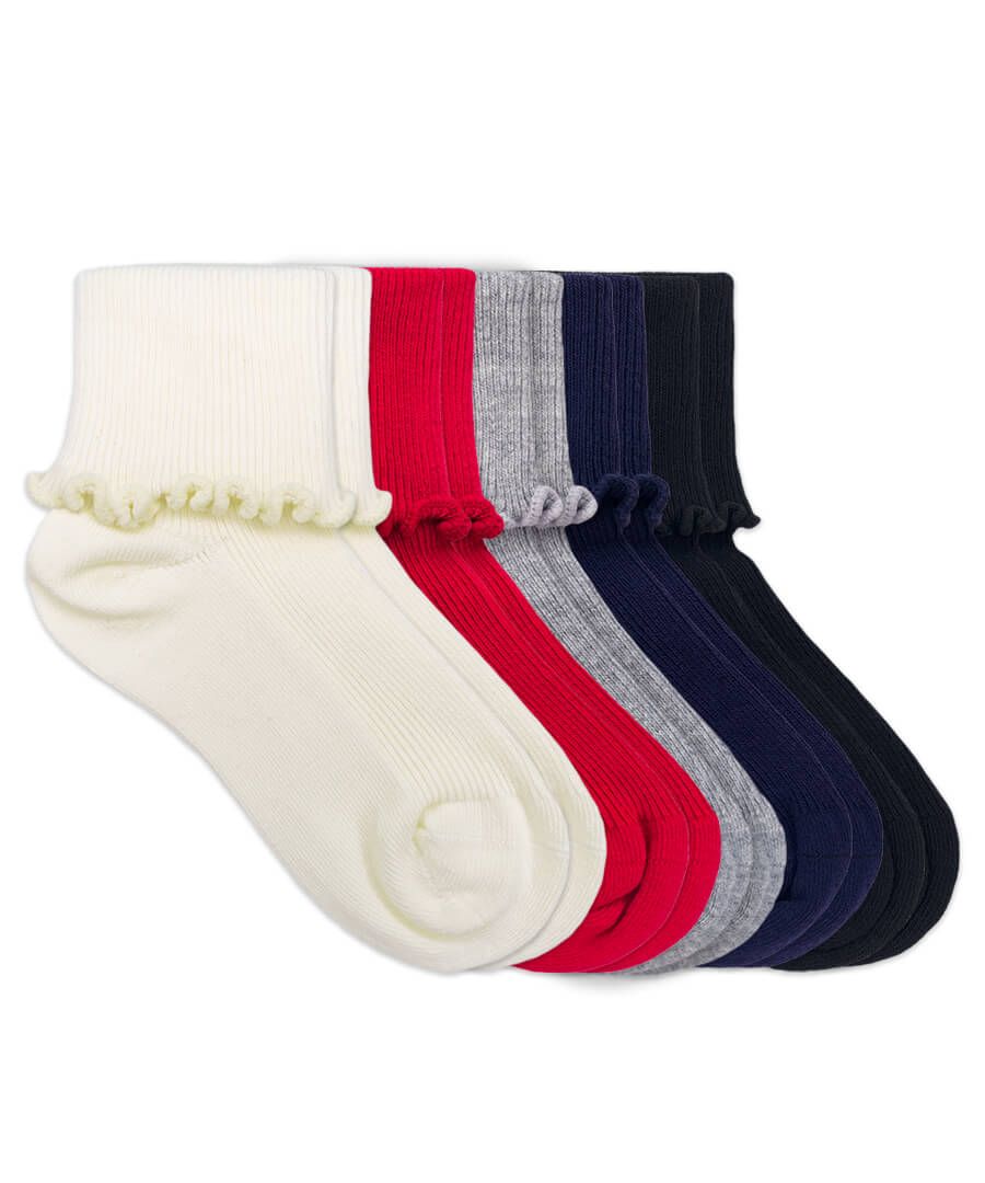 jefferies socks Jefferies Socks Seamless Turn Cuff Crew Slouch Socks 5 Pair Pack