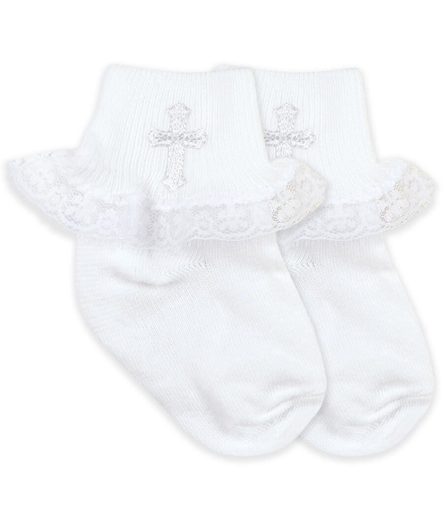 jefferies socks Jefferies Socks Smooth Toe Christening Lace Socks 1 Pair