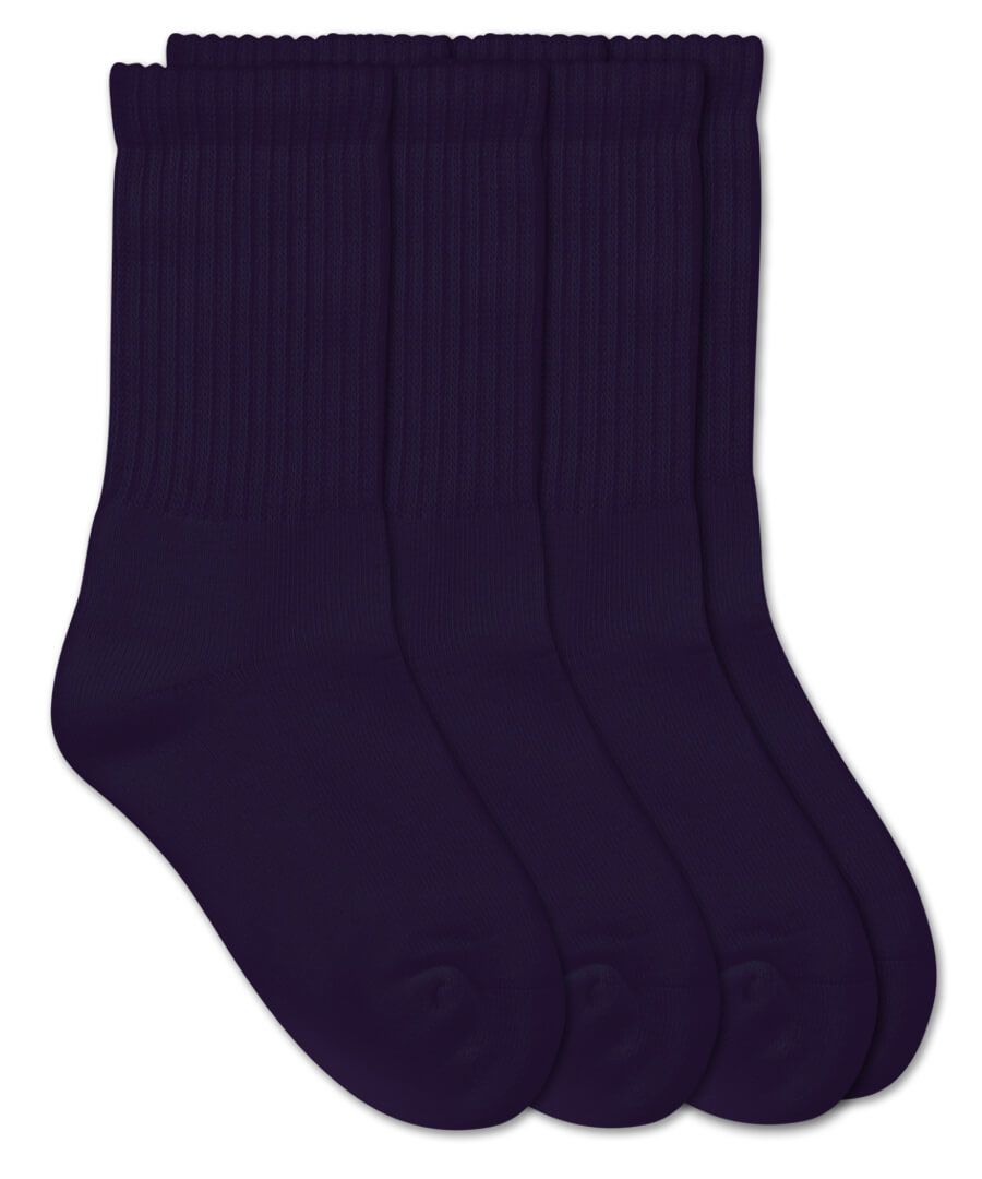 jefferies socks Jefferies Socks Smooth Toe Navy and Grey Sport Crew Socks 3 Pair Pack