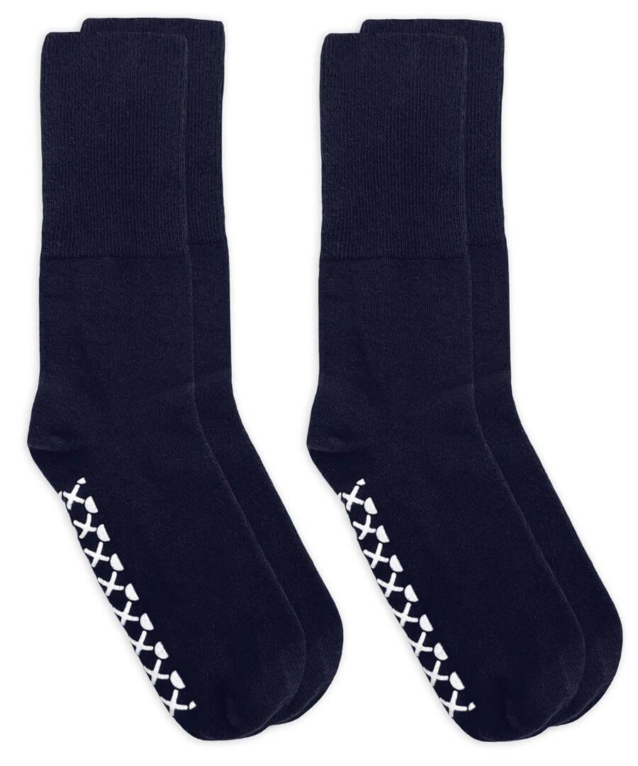 jefferies socks Jefferies Socks Smooth Toe Non-Skid Non-Binding Crew Socks 2 Pair Pack