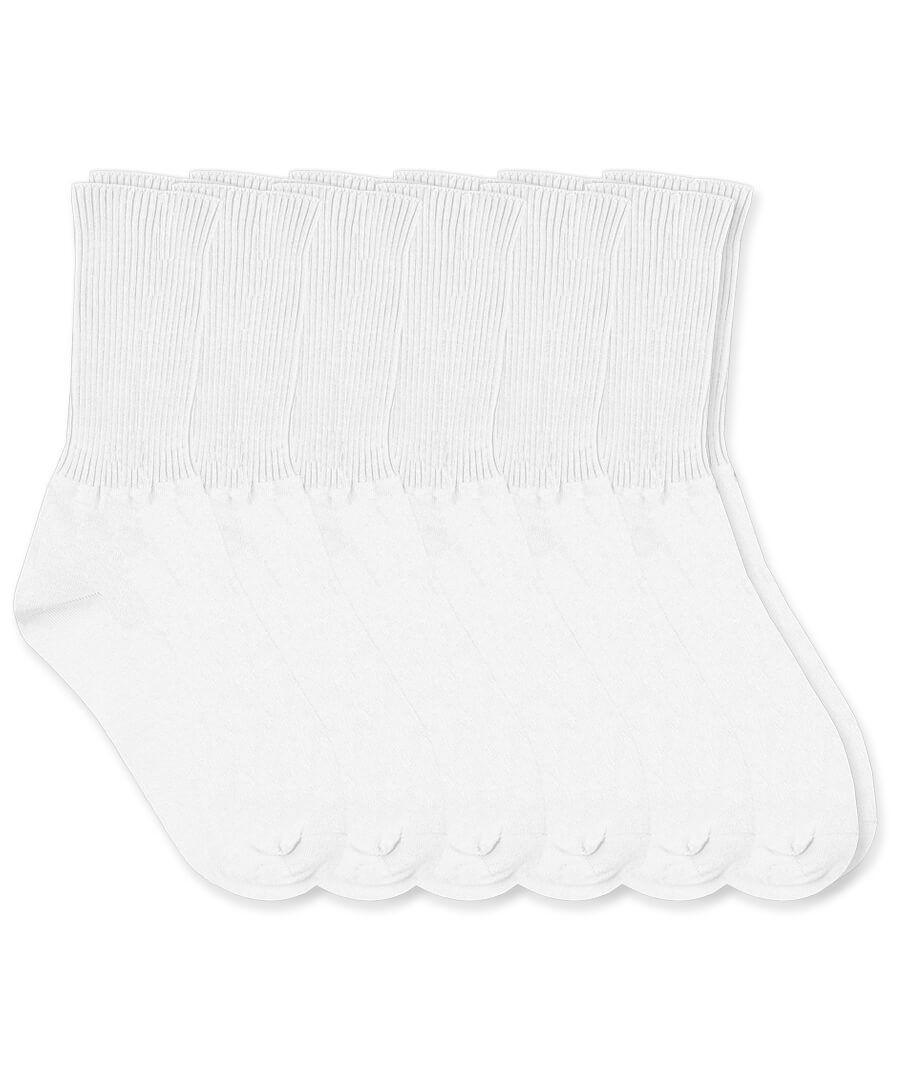 jefferies socks Jefferies Socks Smooth Toe Ribbed Cotton Crew Socks 6 Pair Pack