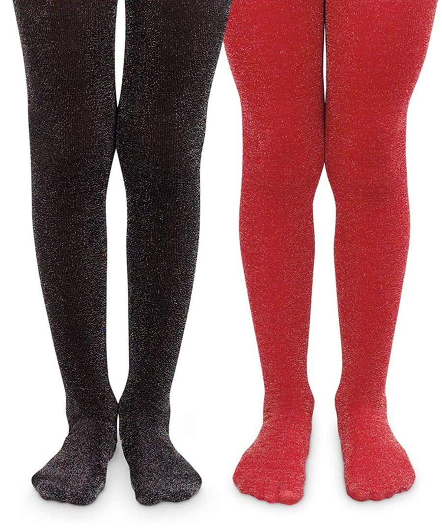 jefferies socks Jefferies Socks Sparkly Bling Lurex Tights 2 Pair Pack