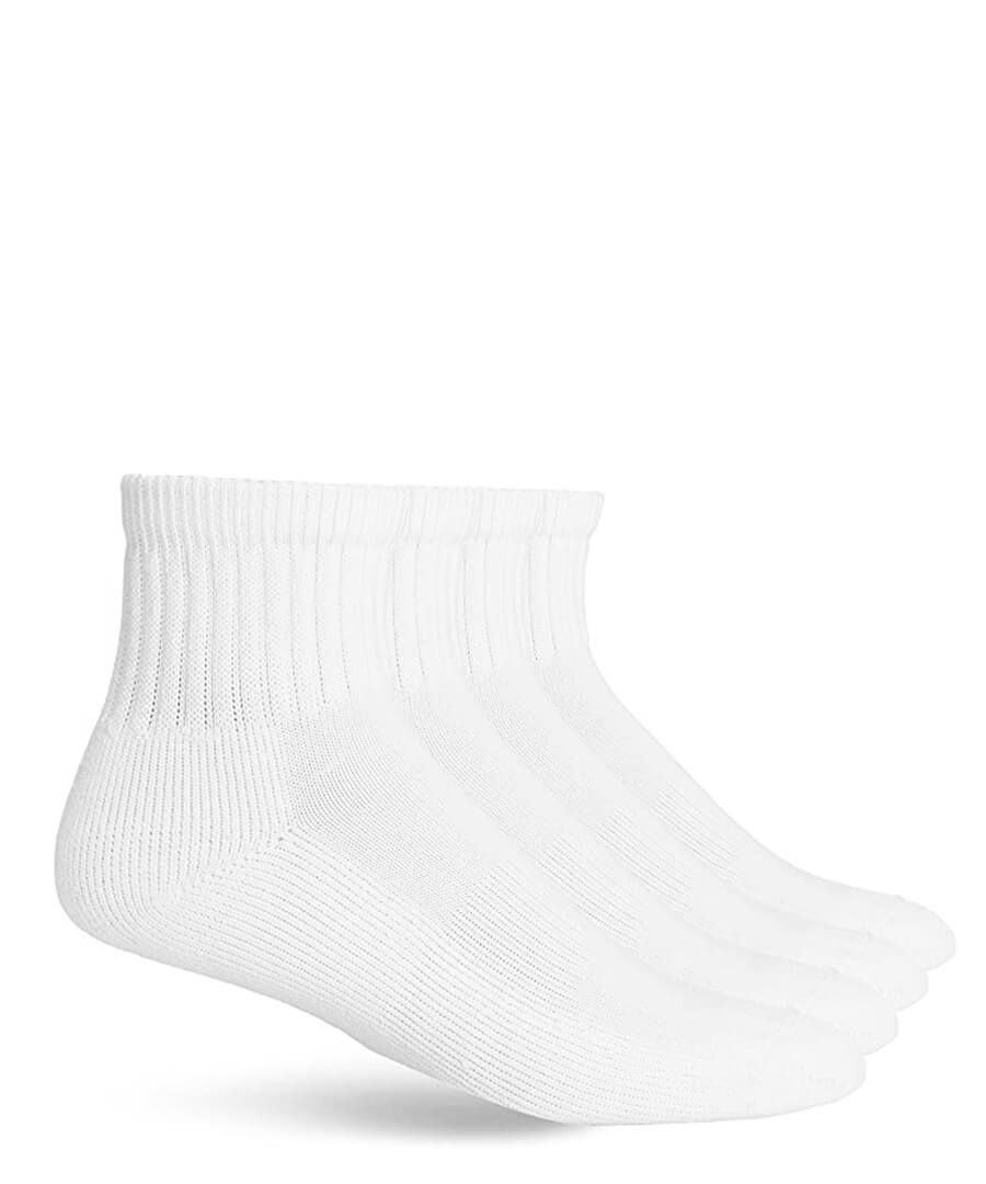 jefferies socks Jefferies Socks Sport Coolmax Mesh Cushion Mid Quarter Socks 4 Pair Pack