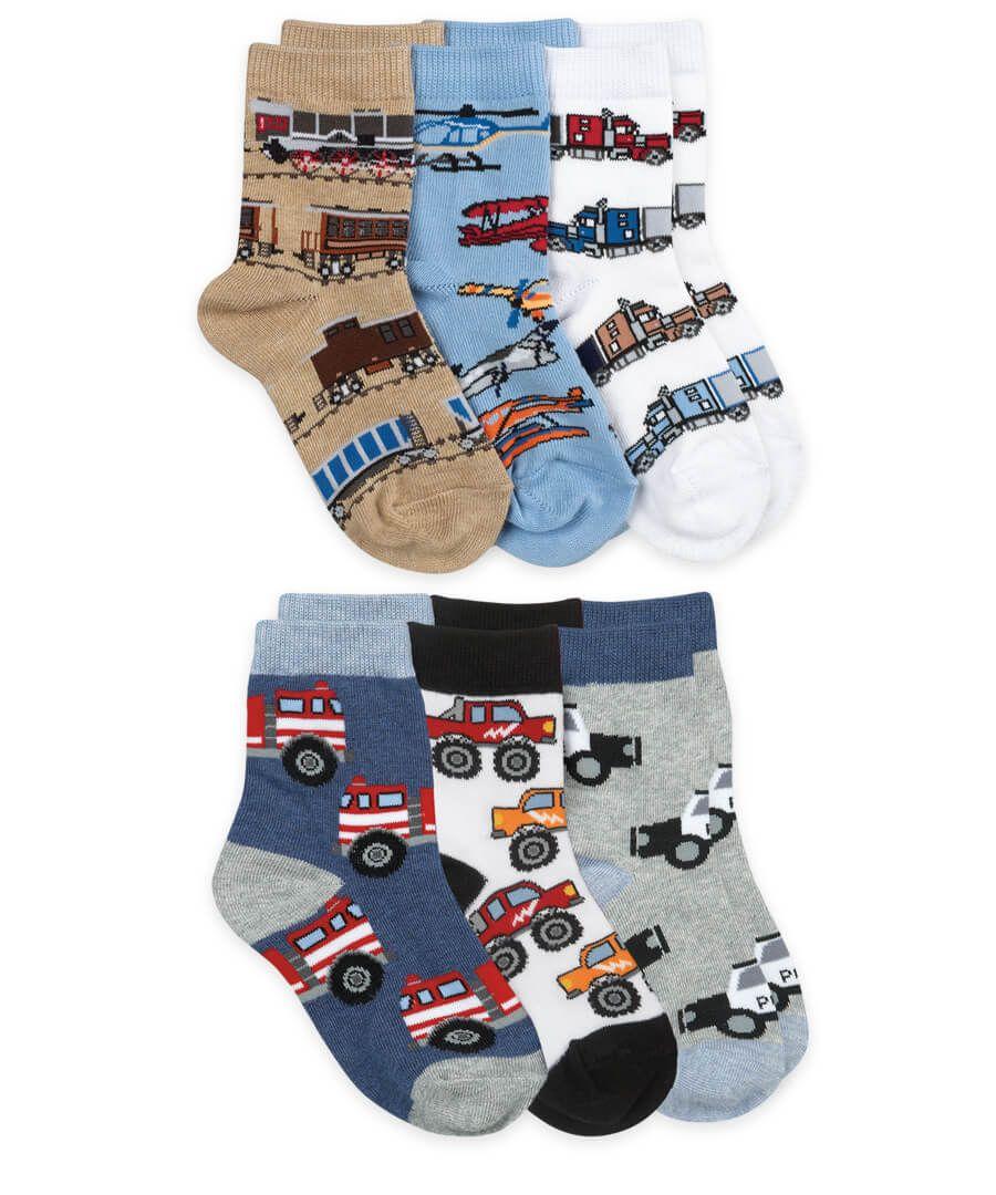 jefferies socks Jefferies Socks Transportation Crew Socks 6 Pair Pack