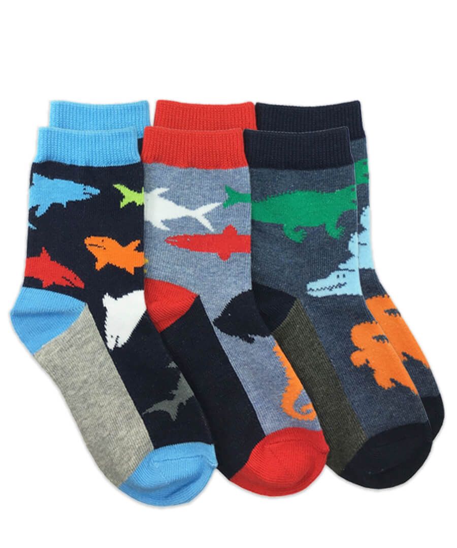 jefferies socks Jefferies Socks Water Animals Crew Socks 3 Pair Pack