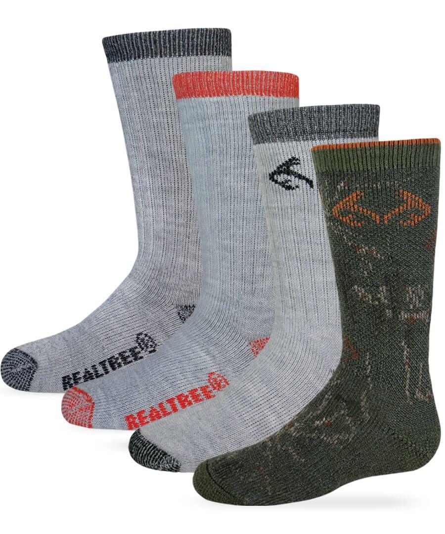 jefferies socks Realtree Merino Wool Crew Boot Socks 4 Pair Pack