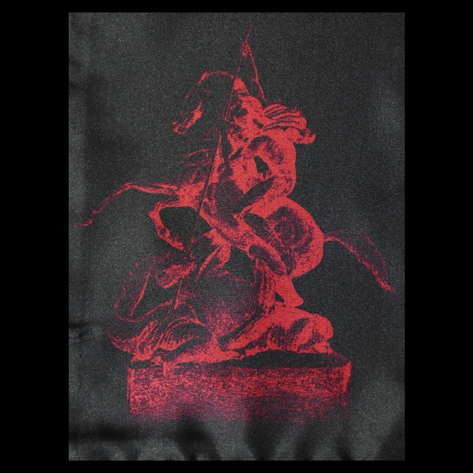 Jeffery West Black St. George And The Dragon Silk Scarf