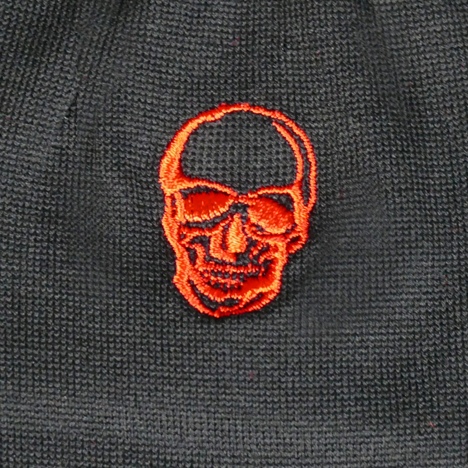 Jeffery West Black With Red Skull
