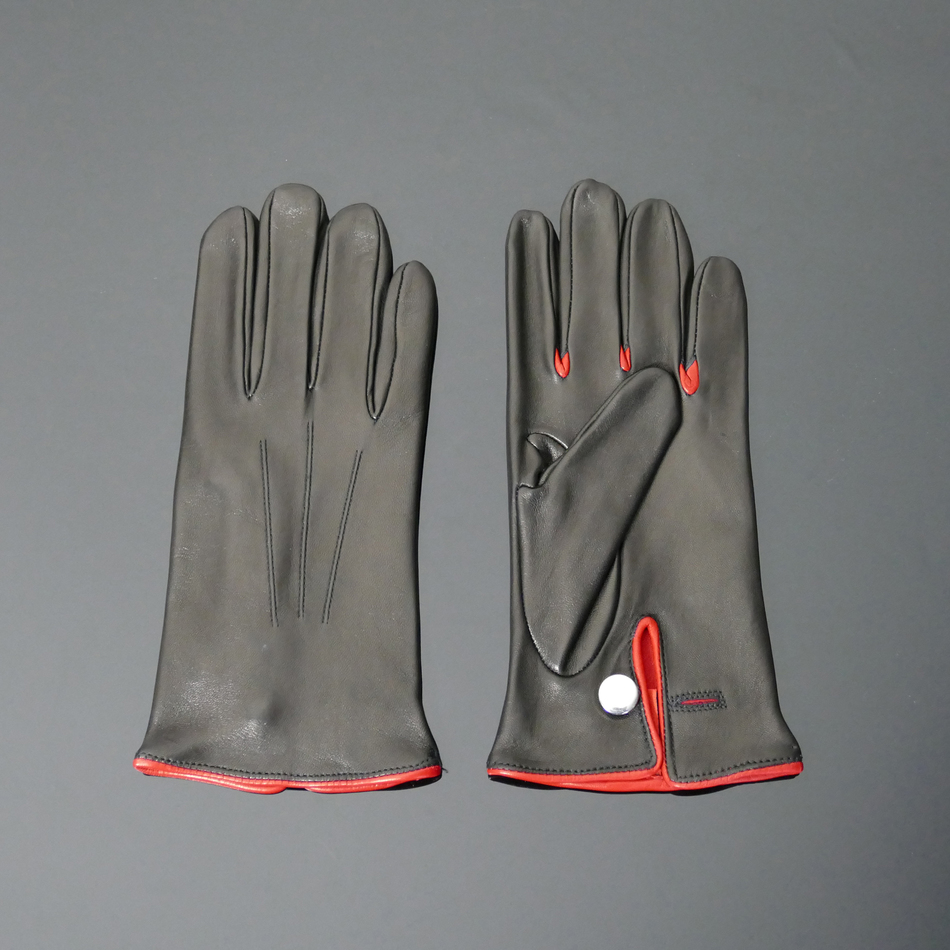 jeffery west 'Caine' Driving Gloves Black Leather