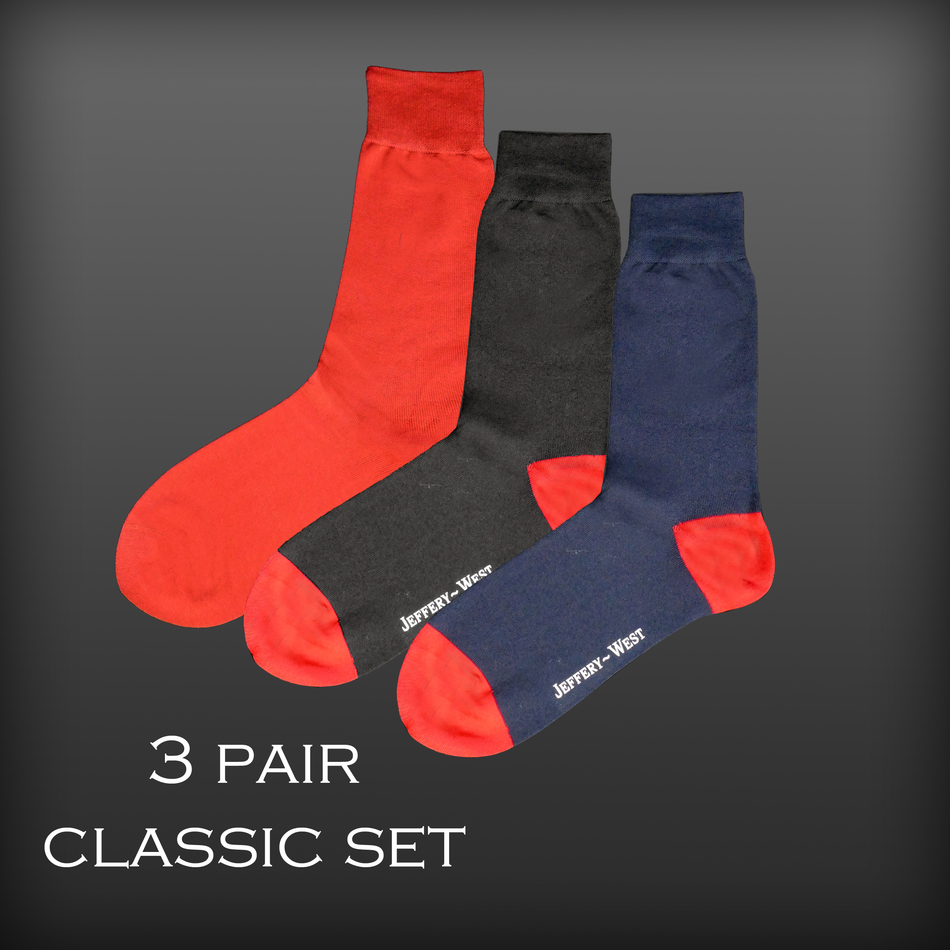 jeffery west Classic socks set of 3