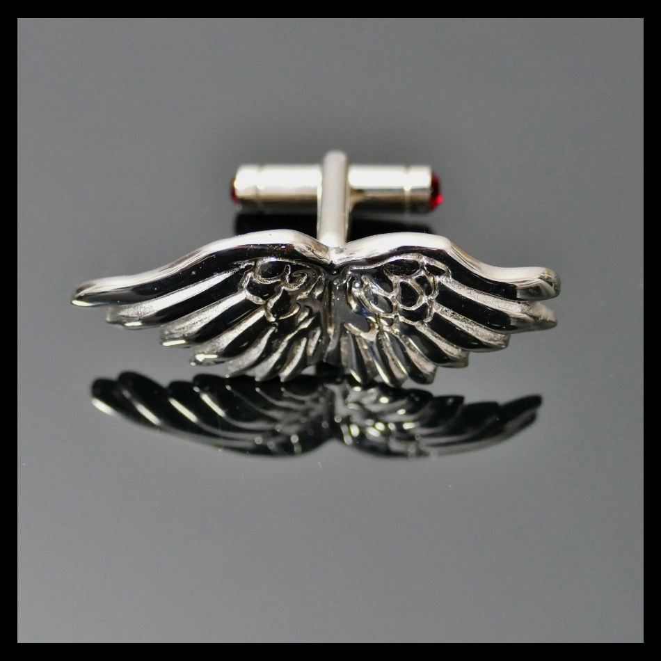 Jeffery West CUFFLINKS 'ICARUS WINGS' - Polished Finsh