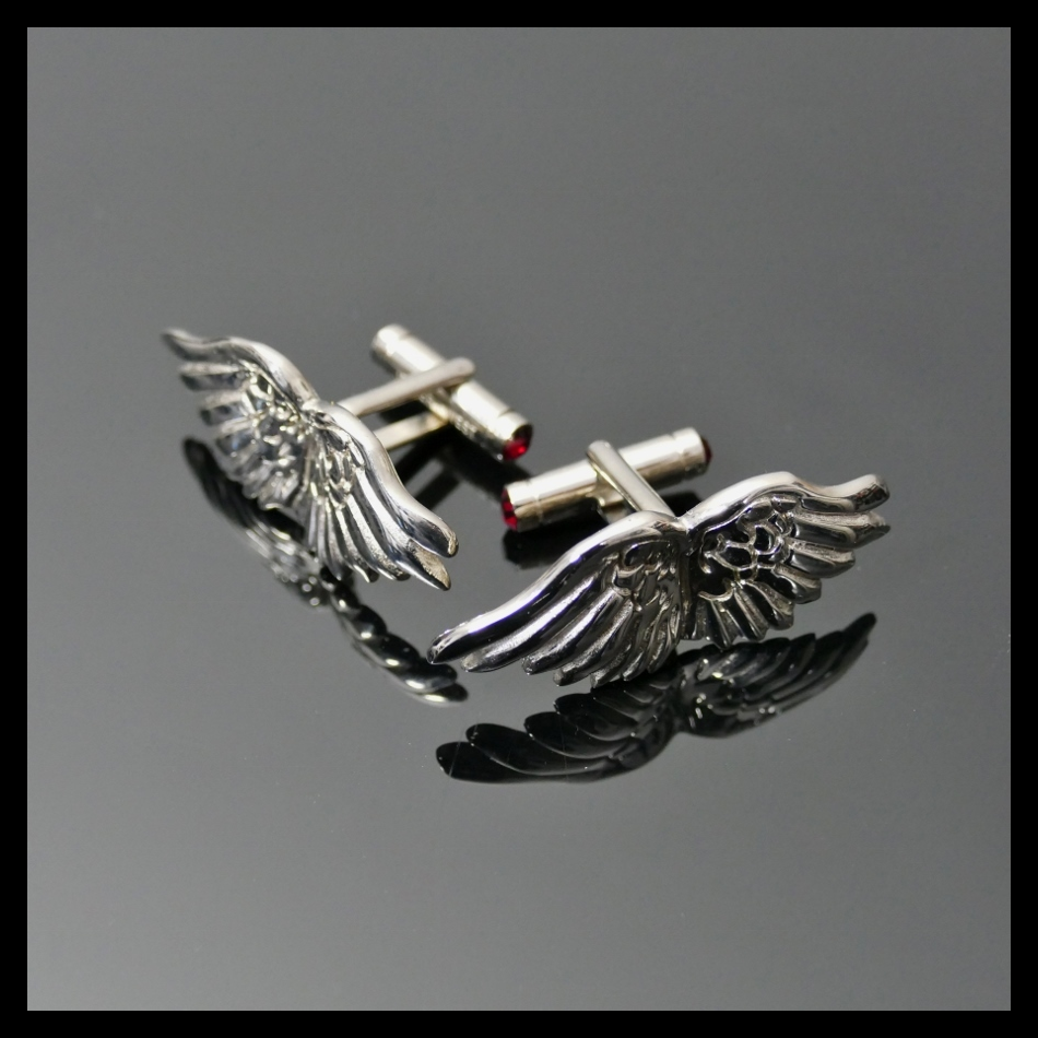 jeffery west CUFFLINKS 'ICARUS WINGS' - Polished finsh