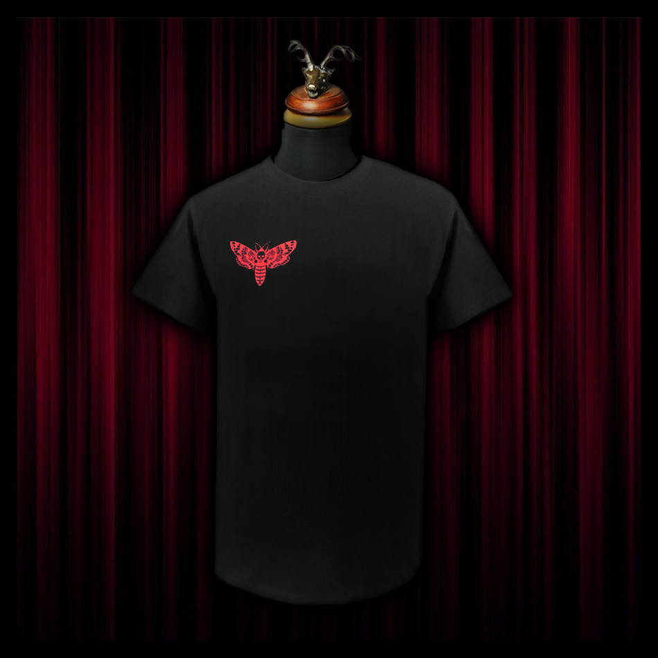 Jeffery West 'Deathmoth' Black 100% Cotton T Shirt