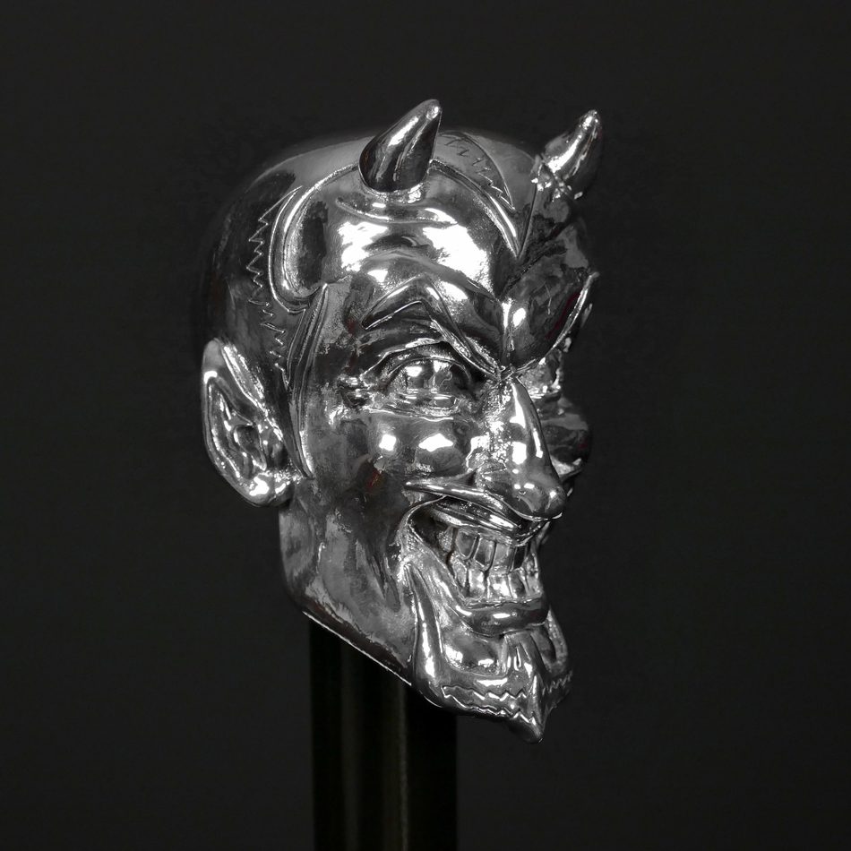 Jeffery West Devil Head Dress Cane