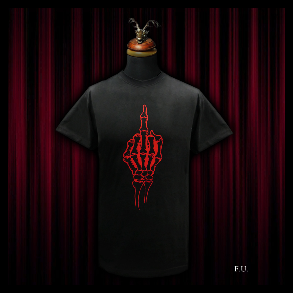 jeffery west 'F.U.' Black 100% Cotton T shirt