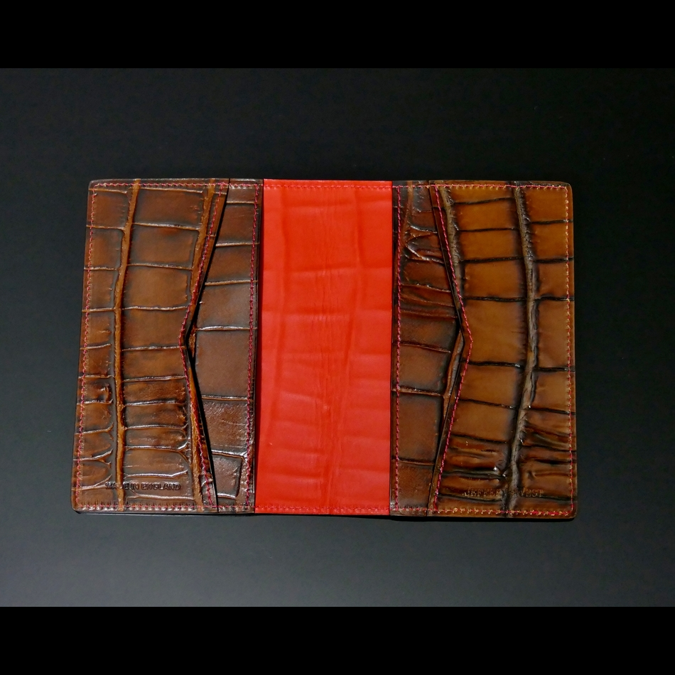 Jeffery West Luxury Leather Passport Holder