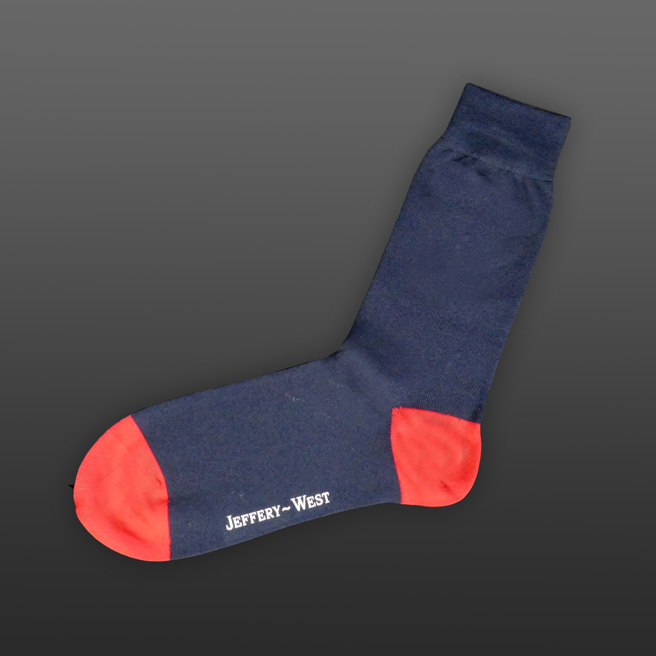 jeffery west Navy with red heel/toe