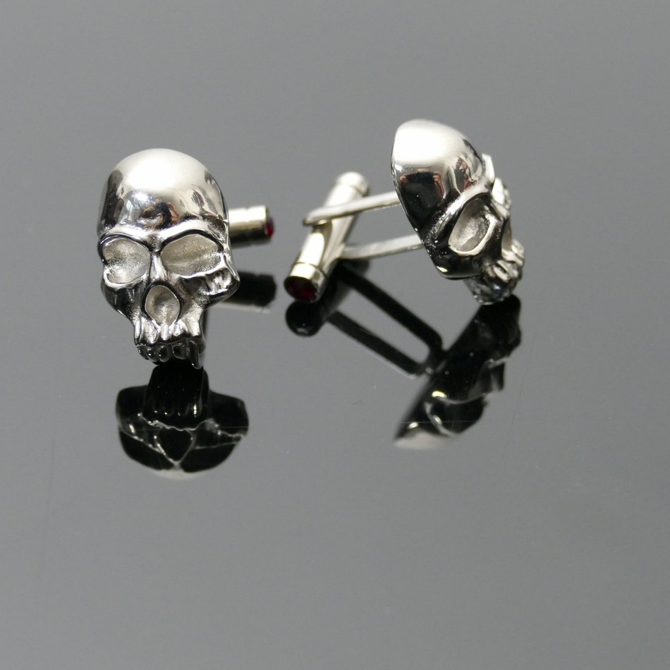 Jeffery West 'Nosferatu' Skull Cufflinks