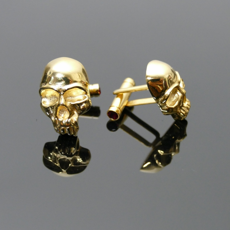 Jeffery West 'Nosferatu' Skull Cufflinks