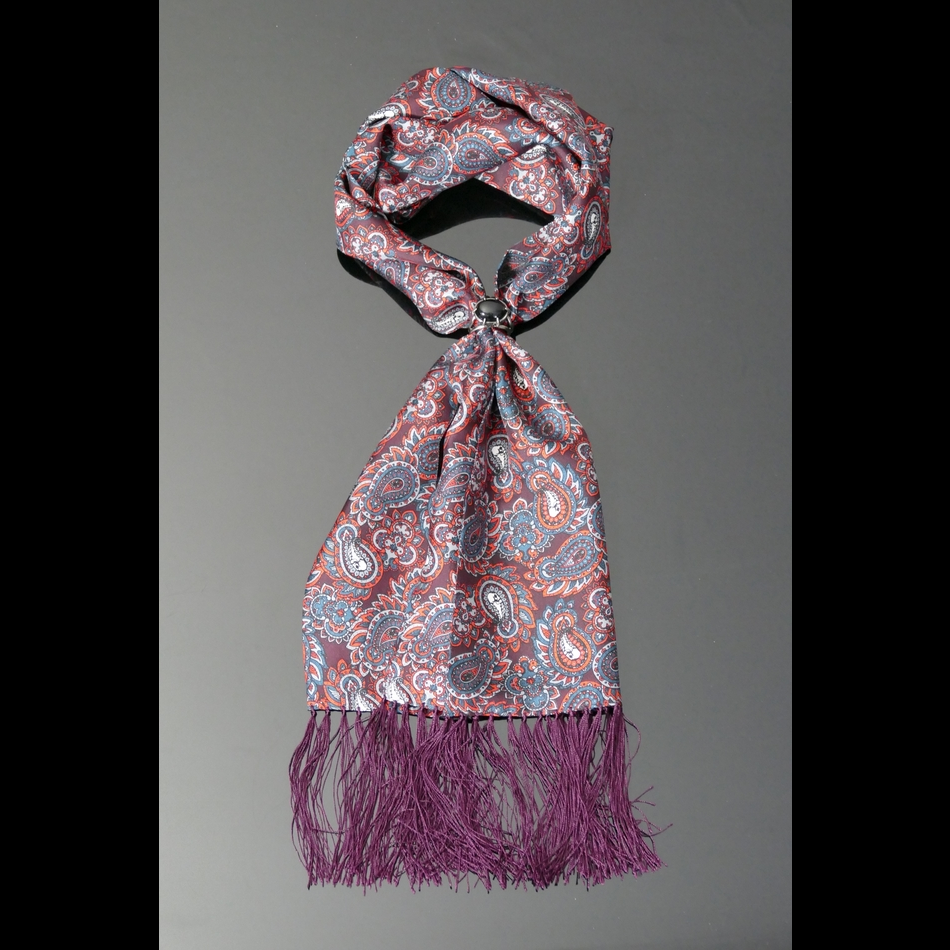 Jeffery West Onyx Stone Scarf Ring/Knot Tie