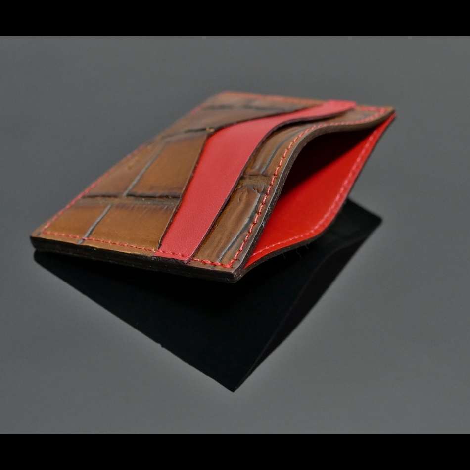 Jeffery West Reptile Print Cardholder