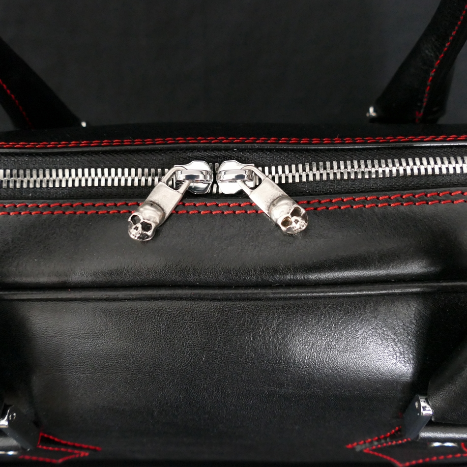 Jeffery West The 'Bourdain' Travel Case Black Calf