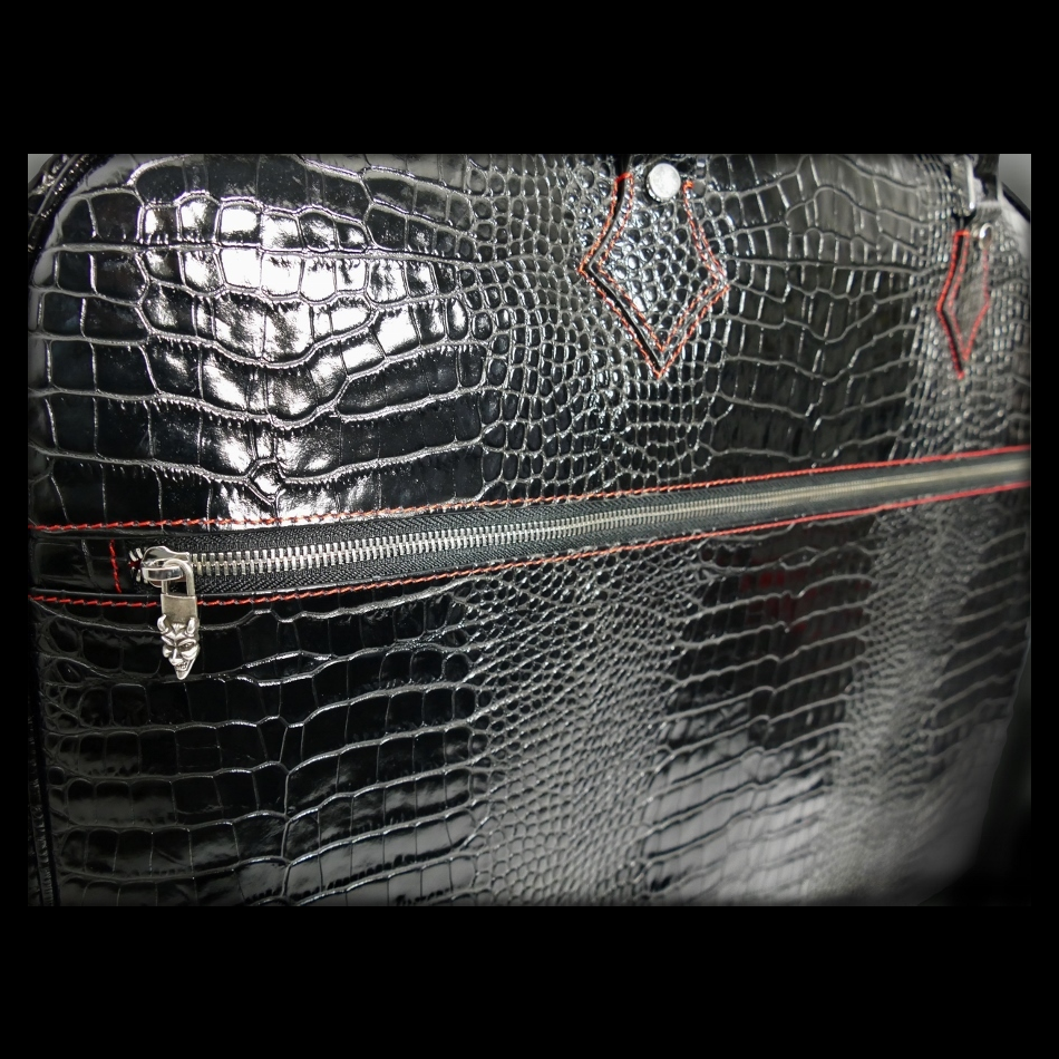 Jeffery West The 'O'Toole' Suit Carrier Black Croc