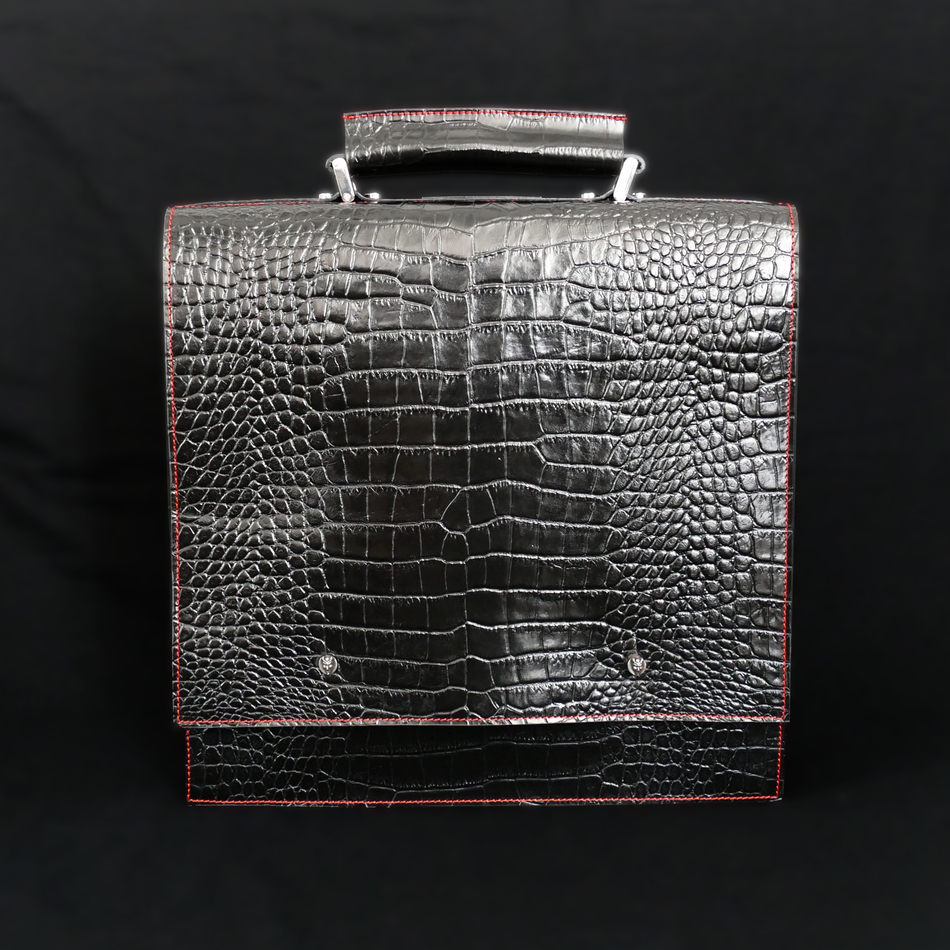jeffery west The 'Weatherall' DJ Case Black Croc
