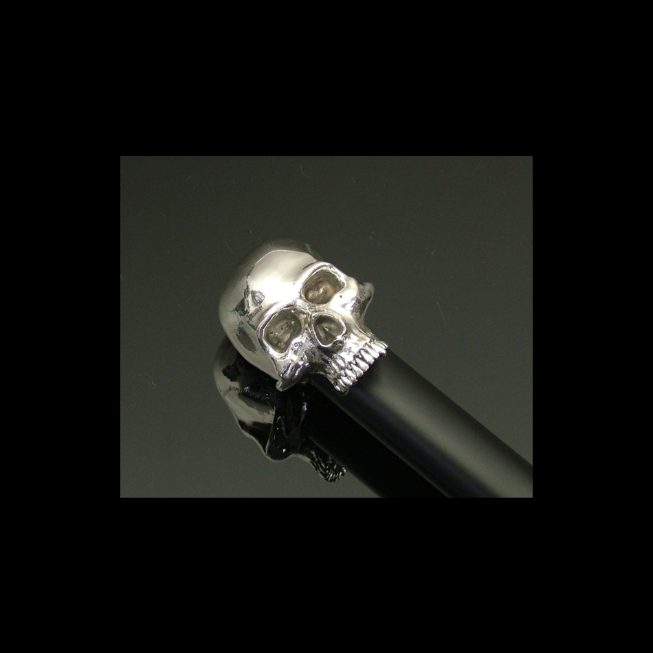 Jeffery West Umbrellas Silver Byron Vampire Skull