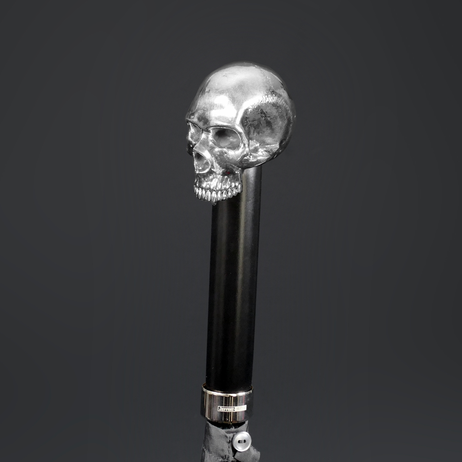 jeffery west Umbrellas Silver Byron Vampire Skull