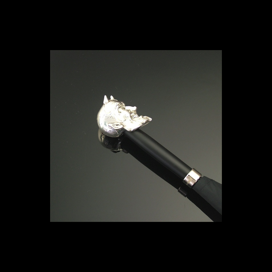 Jeffery West Umbrellas Silver Devil Head