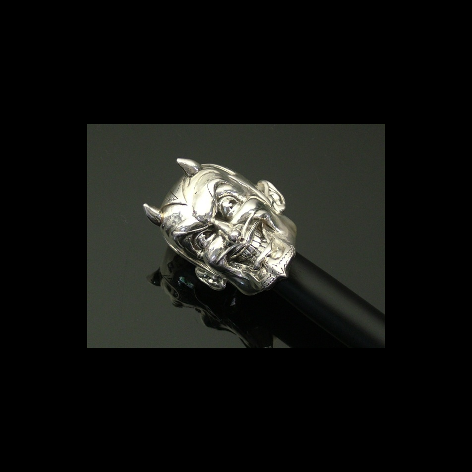 Jeffery West Umbrellas Silver Devil Head