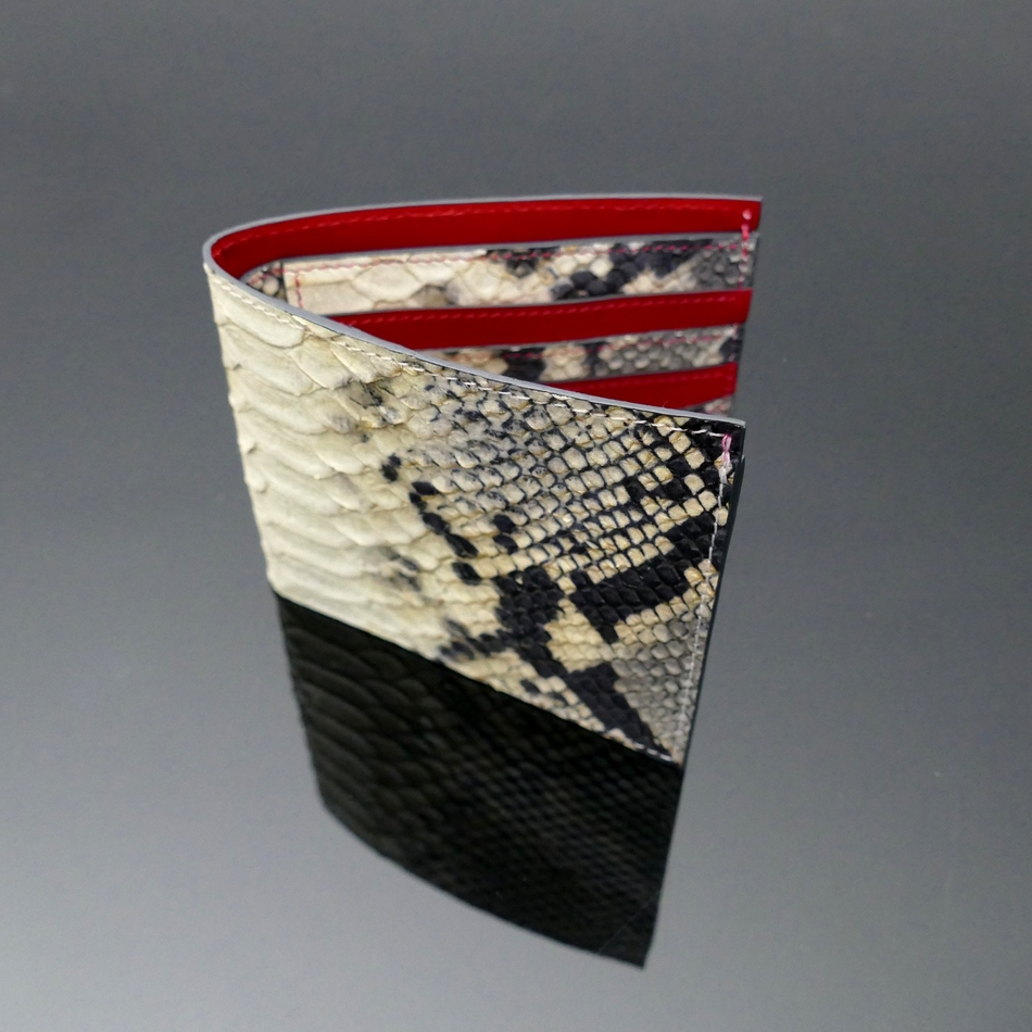 jeffery west Wallet Classic Billfold NATURAL SNAKE