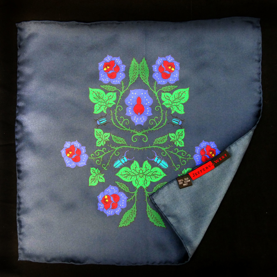 Jeffery West Mutant Ivy Scarf And Pocket Square Set