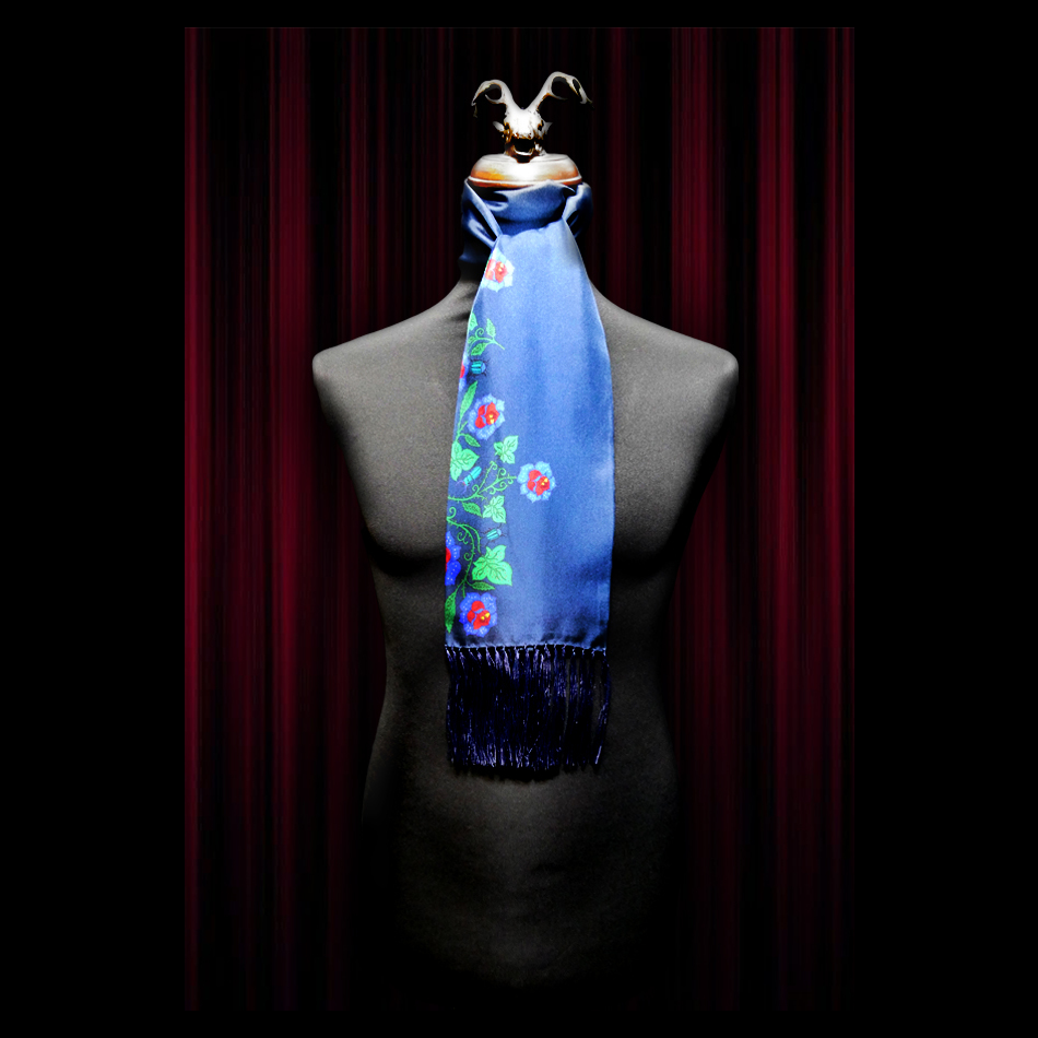 jeffery west Mutant Ivy Scarf and Pocket Square Set