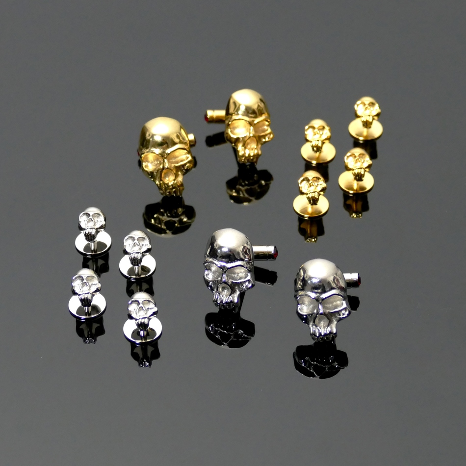 jeffery west 'Nosferatu' Skull Cufflinks & Shirt Buttons