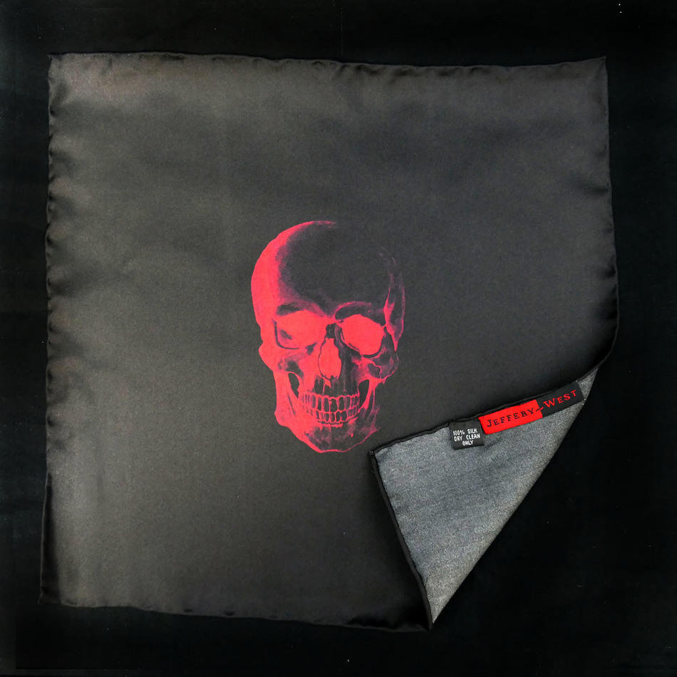 Jeffery West Out Of His Skull Scarf And Pocket Square Set