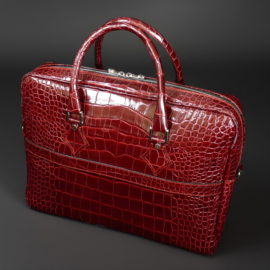 Jeffery West The 'Bourdain' Travel Case Missouri Burgundy