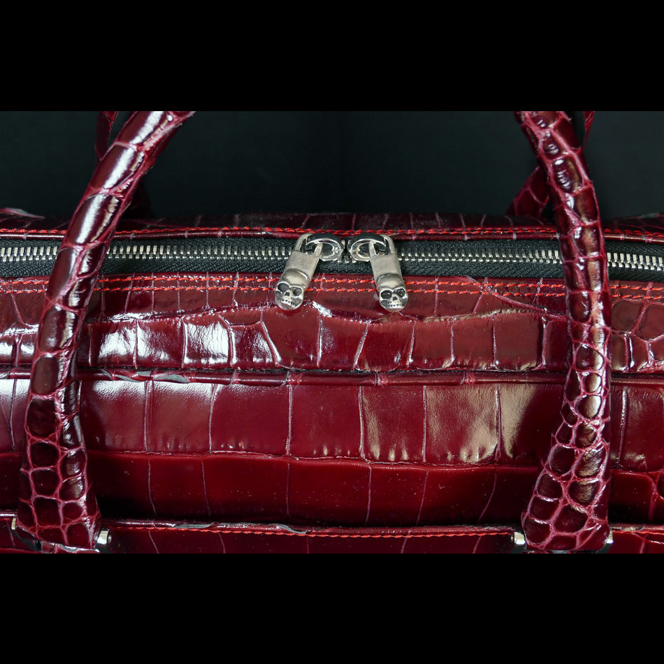 Jeffery West The 'Bourdain' Travel Case Missouri Burgundy