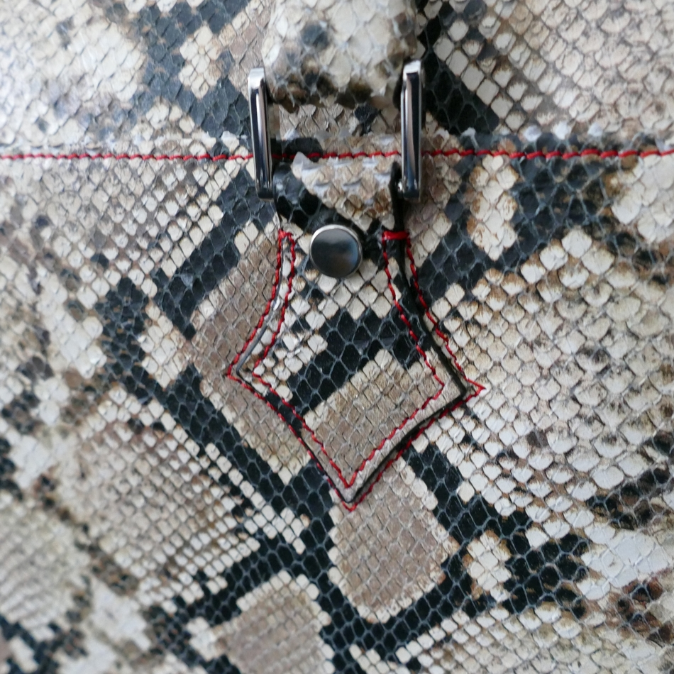 Jeffery West The 'Bourdain' Travel Case Natural Snake