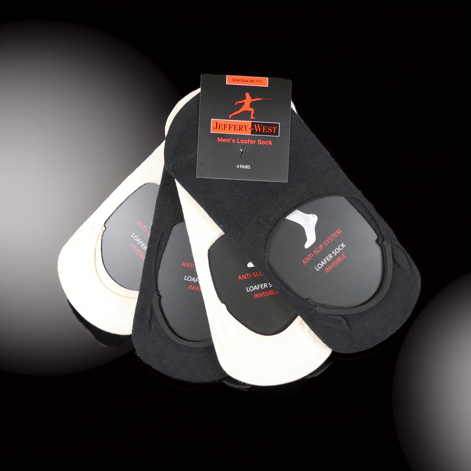 jeffery west The 'Loafer' Invisible Loafer socks (Pack of 4)