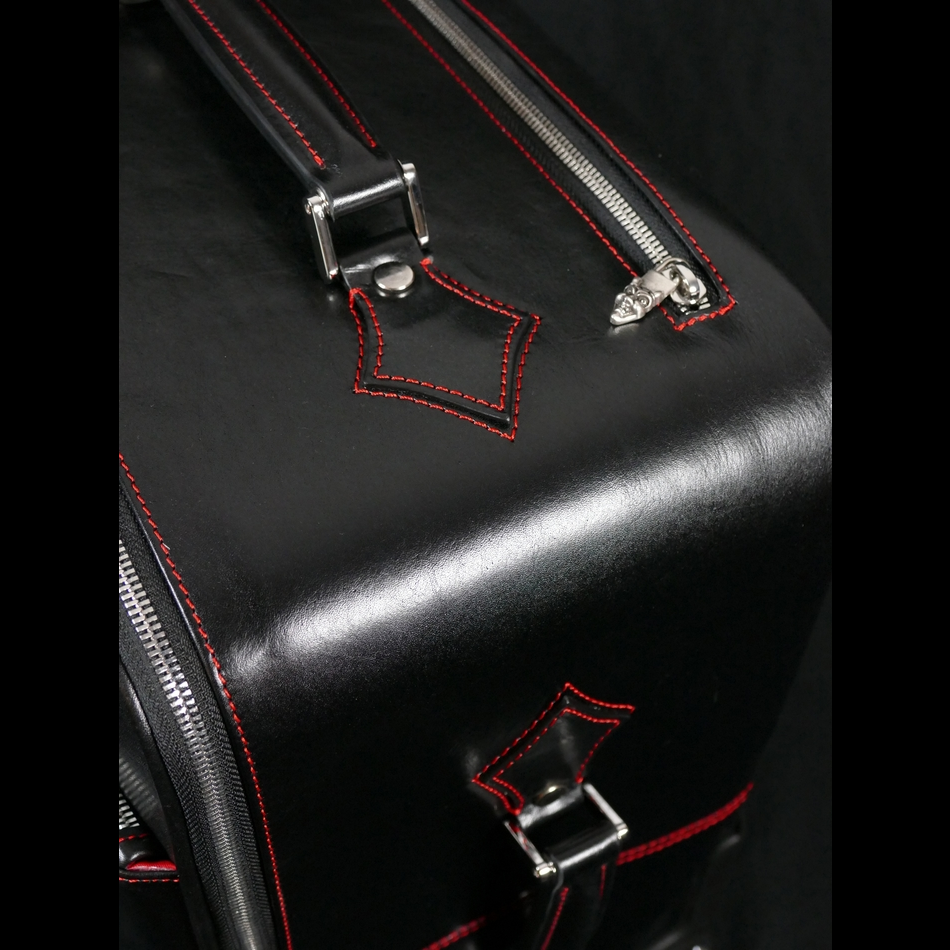 Jeffery West The 'Weekender' Wheeled Suitcase Black Calf