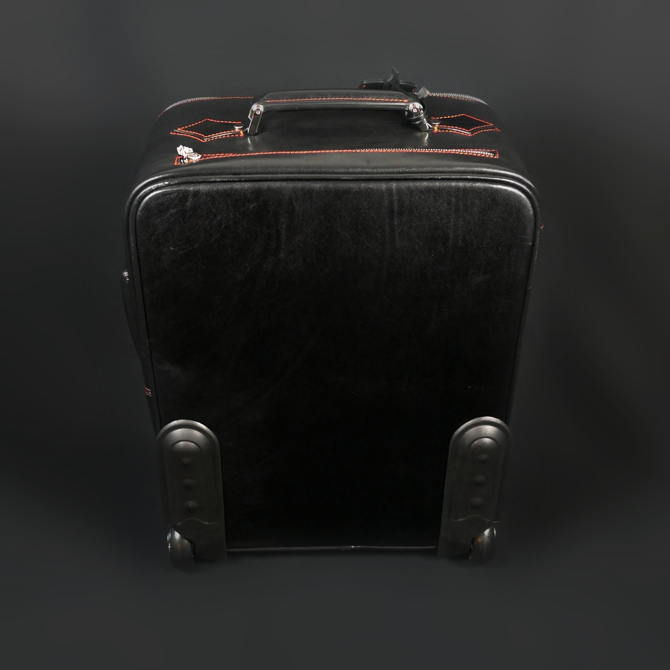 Jeffery West The 'Weekender' Wheeled Suitcase Black Calf